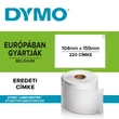 Kép 1/3 - Dymo Etikett címke XL nyomtatóhoz 104mm x 159mm (S0904980)