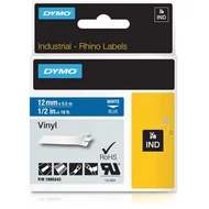 Dymo ID1-es PVC szalag 12mmx5,5m fehér/kék  (1805243)