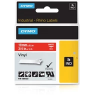 Dymo ID1-es PVC szalag 19mmx5,5m fehér/piros (1805422)