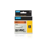 Dymo ID1-es vinyl szalag 19mmx5,5m fekete/narancs (18436)