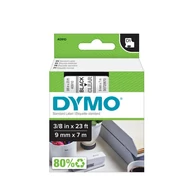 Dymo D1 kazetta, 9mm7m, fekete/víztiszta (40910)