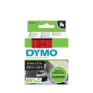 Dymo D1 kazetta, 9mmx7m, fekete/piros (40917)