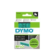 Dymo D1 kazetta, 12mmx7m, fekete/zöld (45019)