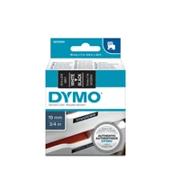 Dymo D1 kazetta, 19mmx7m, fehér/fekete (45811)