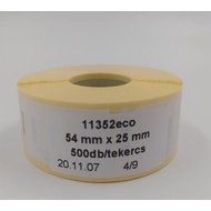11352eco label (54mmx25mm) 500labels/roll