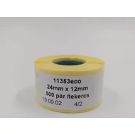 Etikettcímke, 24mmx12mm. 1000db/tekercs (11353eco)
