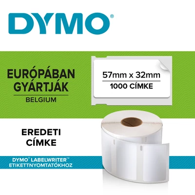Dymo (S0722540) 11354 etikettcímke 57mmx32mm (1000db/tekercs)