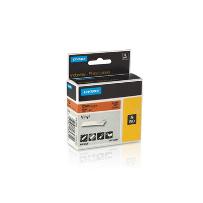 Dymo ID1-es vinyl szalag 12mmx5,5m fekete/narancs (18435) Dymo ID1-es vinyl szalag 12mmx5,5m fekete/narancs (18435)