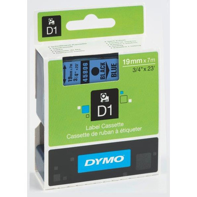 Dymo D1 kazetta, 19mmx7m, fekete/kék (45806) Dymo D1 kazetta, 19mmx7m, fekete/kék (45806)