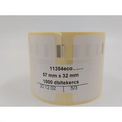 57mmx32mm-es címke, 1000db/tekercs (11354eco)