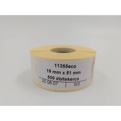 Etikett címke 19mmx51mm-es 500db/tekercs (11355eco)