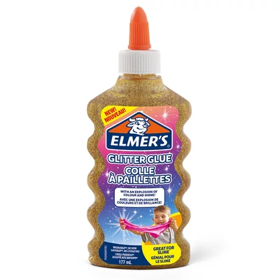 Glitter glue 177ml (gold)
