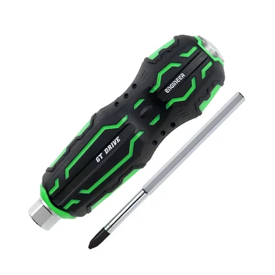 Engineer Impact Screwdriver Handle Set with Hammer Cap and Phillips screwdriver bit (DZ-72)