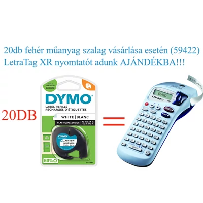 Dymo Letratag XR Csomag (AJÁNDÉK LetraTagXR 20db 59422-es vásárlása esetén!)