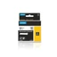 Permanent Polyester Labels 9mmx5,5m Black on Clear (18508)
