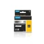 Permanent Polyester Labels 12mmx5,5m Black on Metallic (18761)