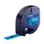 LetraTag Tape, 12mmx4m, Black on Blue, plastic (59426)