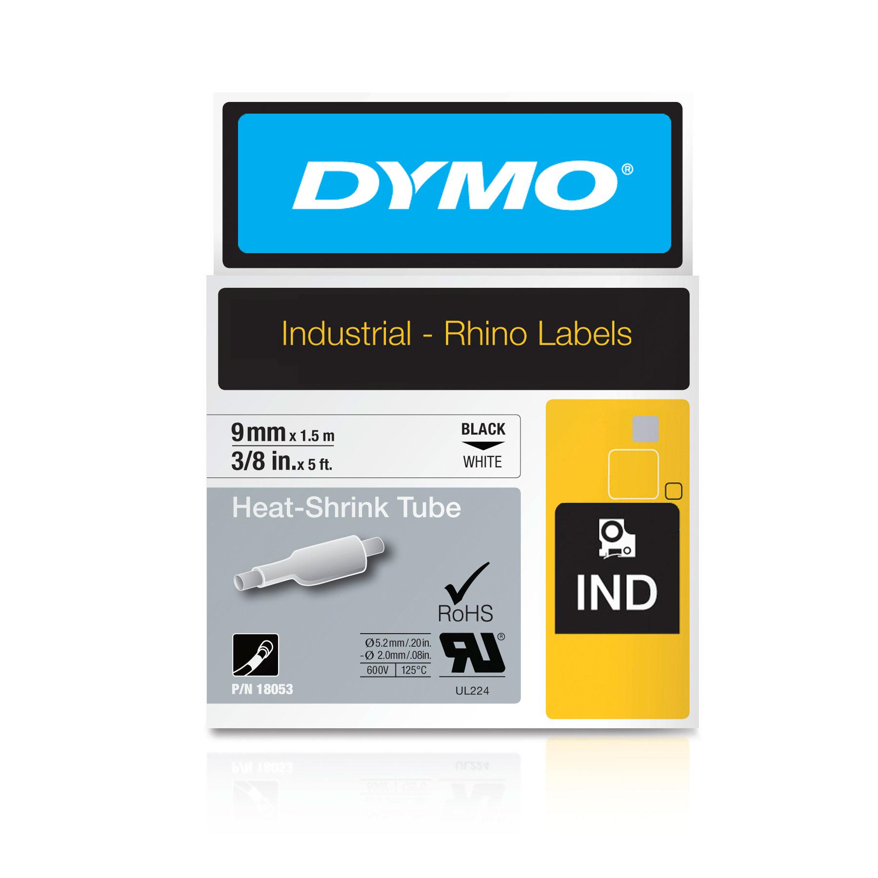 DYMO Heat-Shrink Tubes, 9mmx1.5m