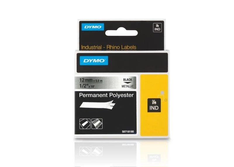 Dymo ID1 poliészter szalagok 12mmx5,5m