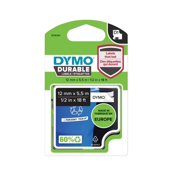 Dymo Tartós D1-es szalagok 12mmx5,5m