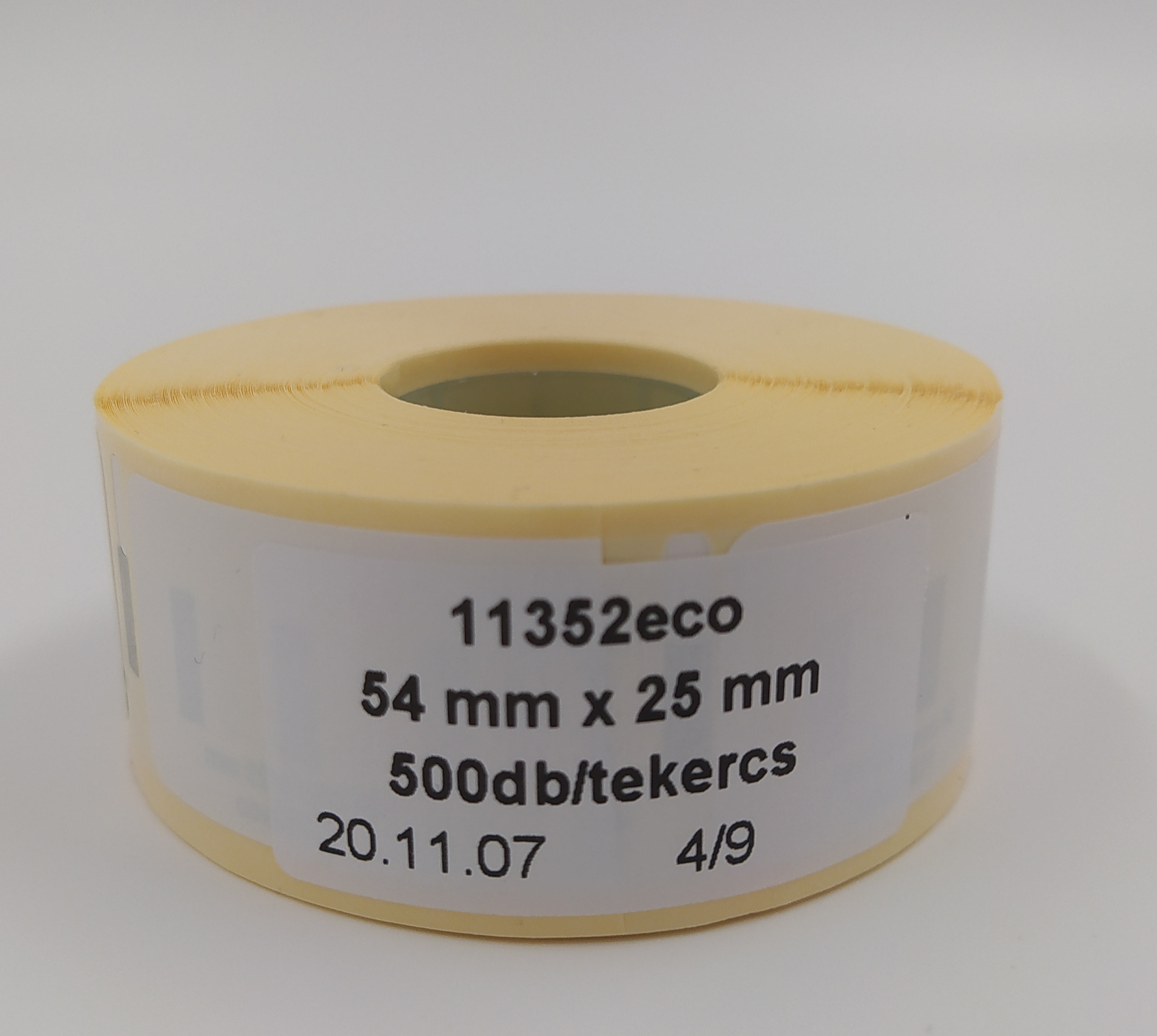 54mmx25mm-es etikettcímke, 500db/tekercs (11352eco)