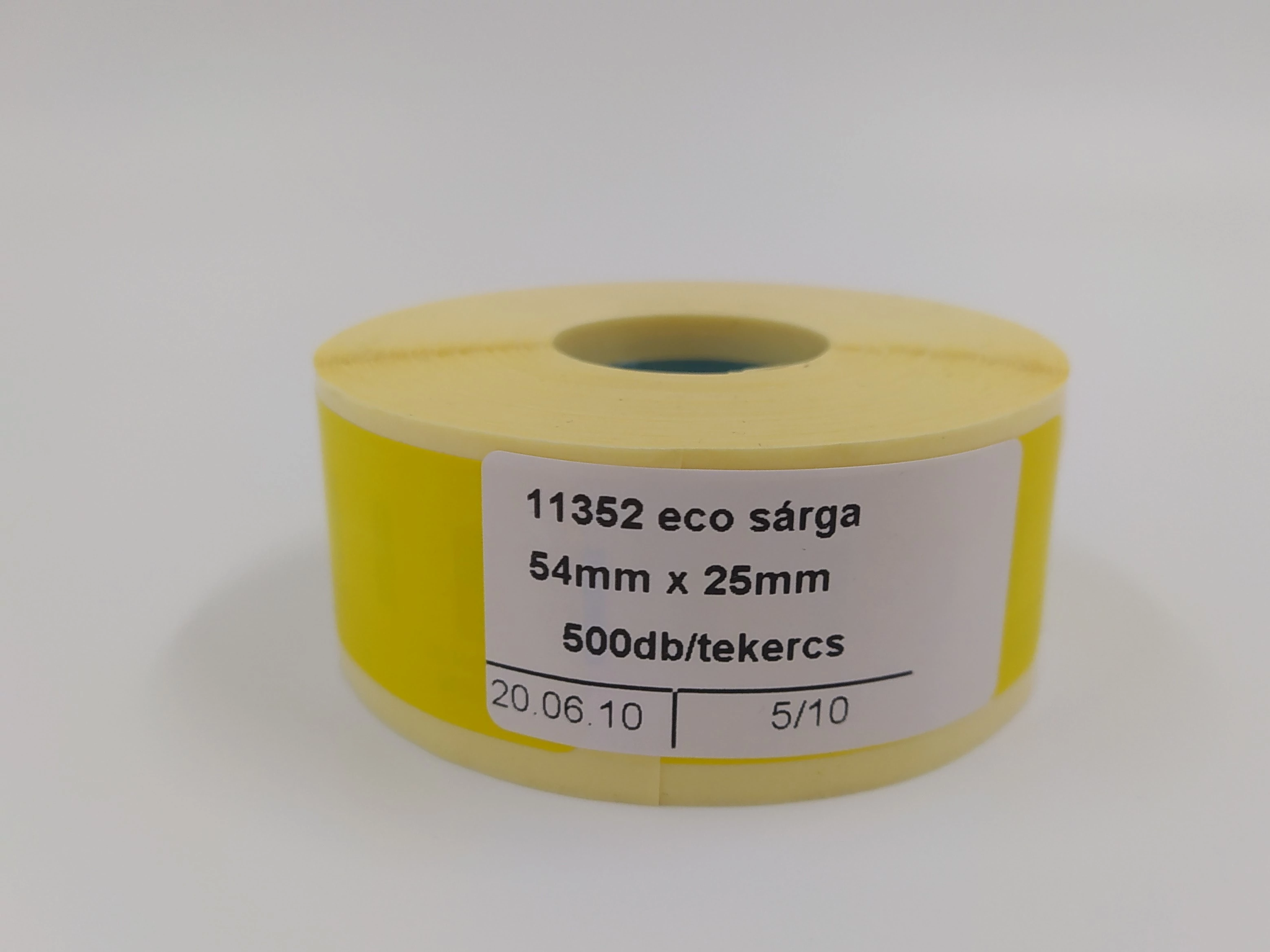 11352ecos YELLOW label (54mmx25mm) 500labels/roll 