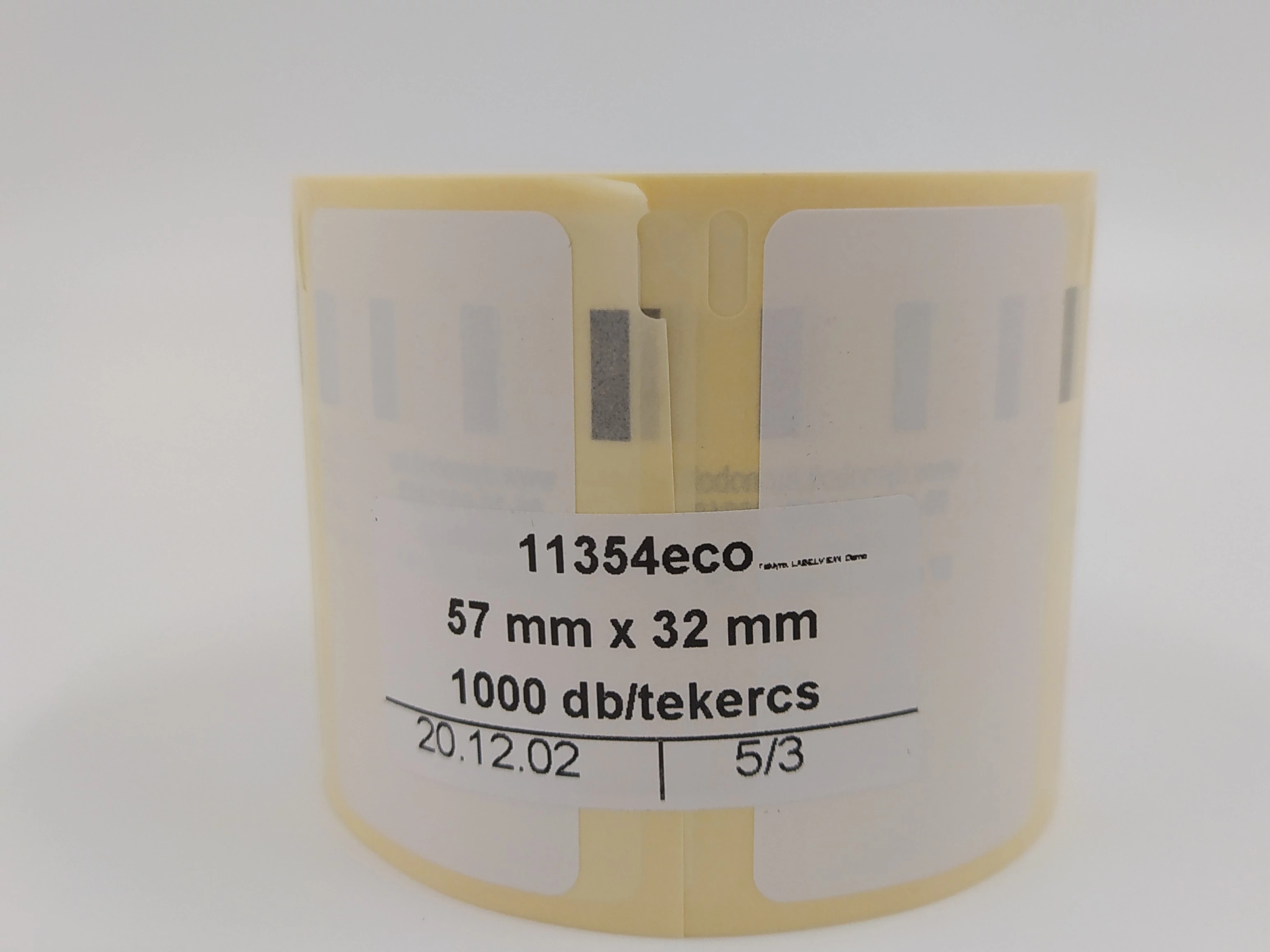 57mmx32mm-es címke, 1000db/tekercs (11354eco)