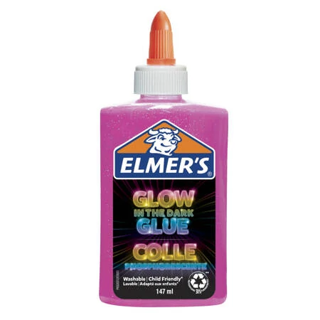 Elmer's világítós ragasztó 147ml (rózsaszín) 2162079