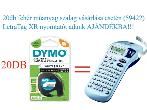 Dymo Letratag XR Csomag (AJÁNDÉK LetraTagXR 20db 59422-es vásárlása esetén!)