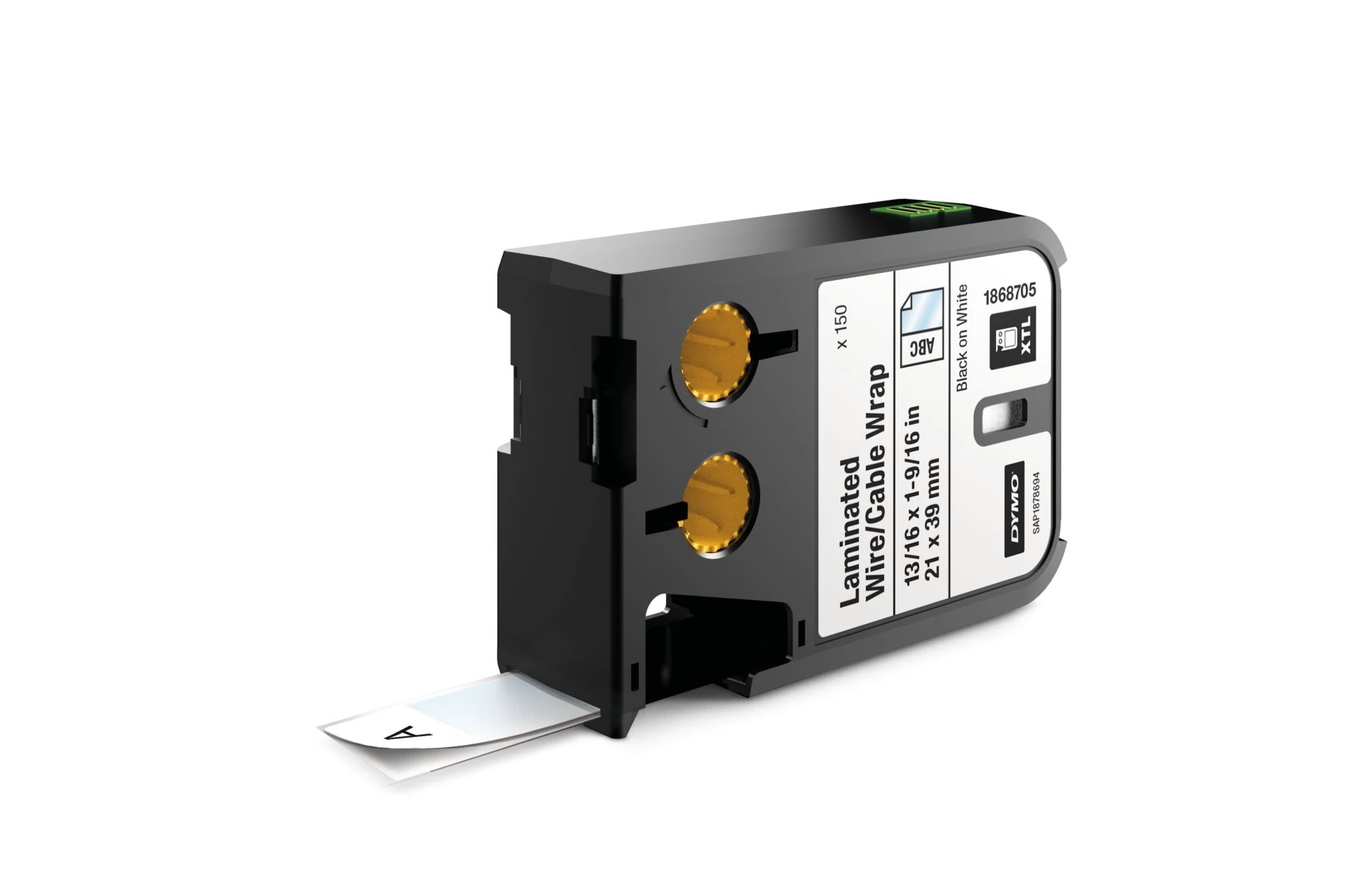 Dymo XTL Laminated Wire/Cable Wrap 13/16