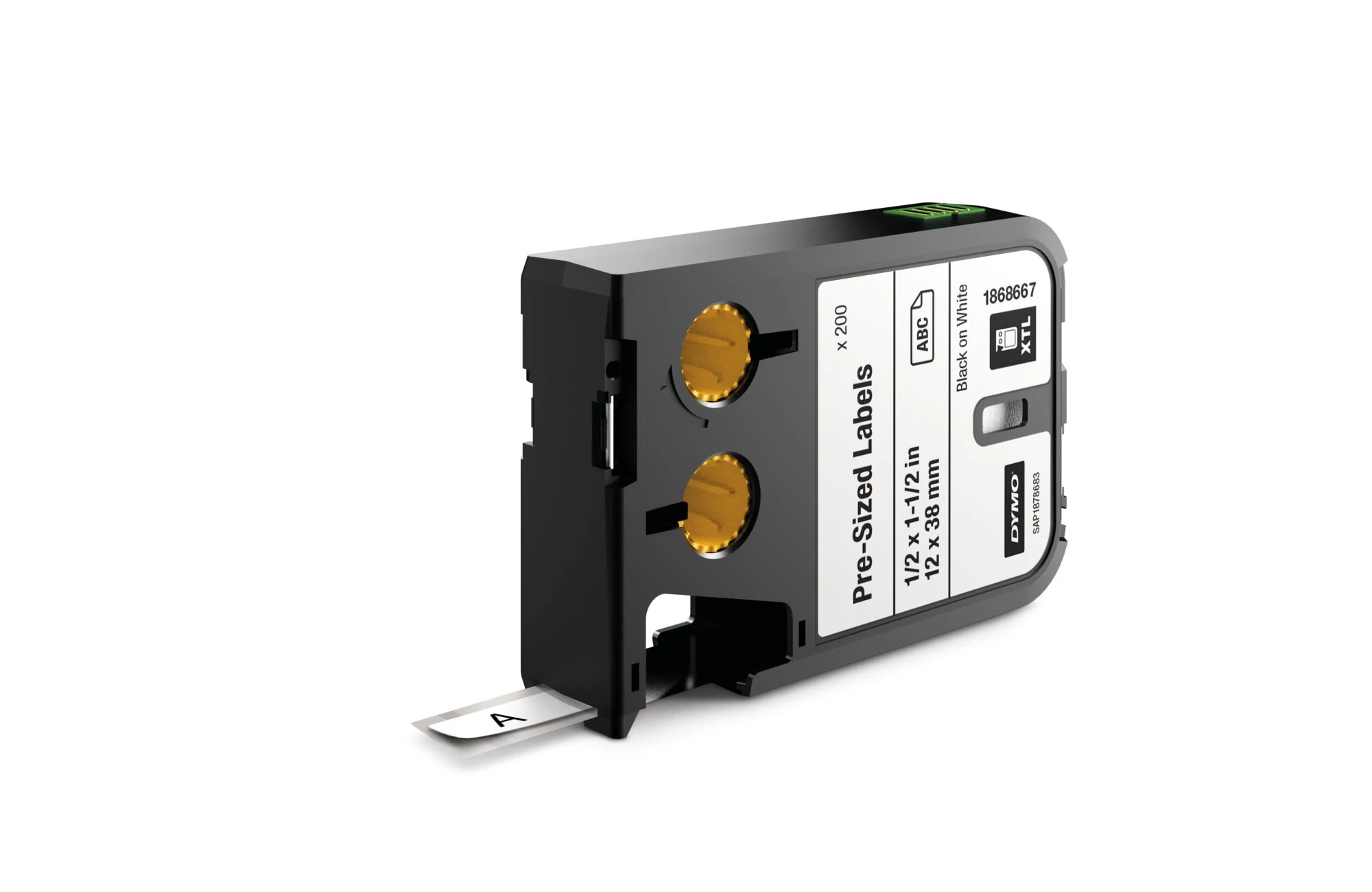 XTL kazetta (12 mm x 38 mm) előre méretezett, fekete/fehér, 185 db (1868667)